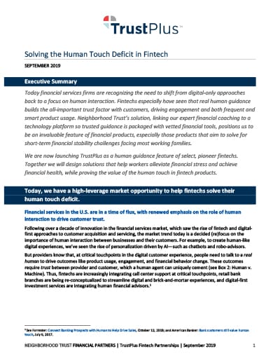 TrustPlus Fintech Brief