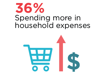 COVID impact: spending more for household expenses